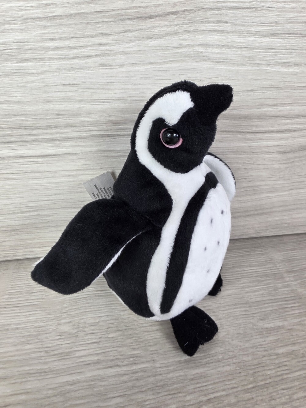 Fiesta African Penguin Plush 6" Black White Pink Eye Accent Realistic SU59